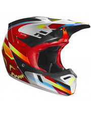 FOX V3 Motif Helmet ECE Red-Yellow S фото 4104578515