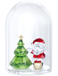 Swarovski BELL JAR - CHRISTMAS TREE & SANTA 5403170