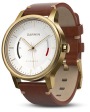 GARMIN V?vomove Premium, Gold-Tone Steel with Leather Band фото 1190763824