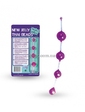  Анальные шарики «New Jelly Thai Beads» фиолетовые