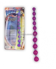  Анальные шарики на цепочке «Jumbo thai» фиолетовые фото 1230630101
