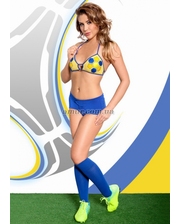  Комплект белья «Viktoria» желто-голубой, M / L фото 2530618492