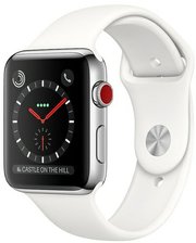 Apple Watch Series 3 Cellular 42mm Stainless Steel Case with Sport Band фото 436265165