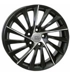WSP Italy W256 7.5x17/5x110 D65.1 ET41 Dull Black Polished