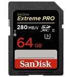 SanDisk Extreme PRO SDXC UHS-II 280MB/s 64GB