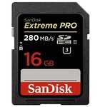 SanDisk Extreme PRO SDHC UHS-II 280MB/s 16GB