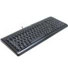 Logitech Ultra-Flat Keyboard Black USB+PS/2