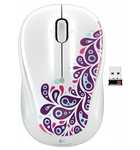 Logitech Wireless Mouse M325 White Paisley White USB